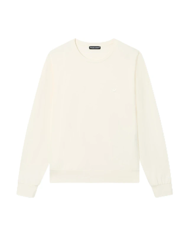 Emporio Armani Women's VISCOSE FLEECE SWEATSHIRT Beige M