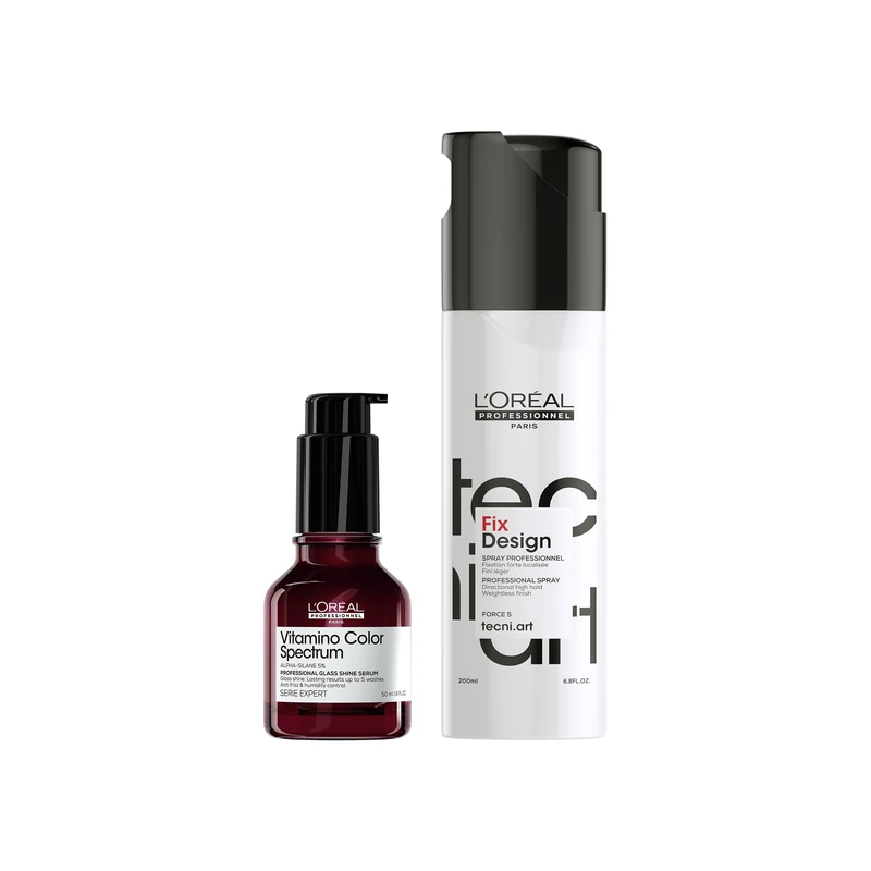L'Oreal Professionnel Sleek Hair Bundle - Serum and Spray - Image 1
