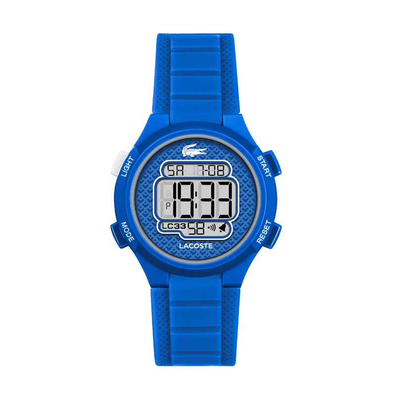 Lacoste Digital Watch for Kids LC33 Collection with Blue Silicone Bracelet - 2030066