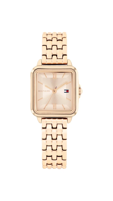Tommy Hilfiger Three Hand Quartz Movement Watch for Women with Rose Gold Colored Stainless Steel Bracelet - 1782833