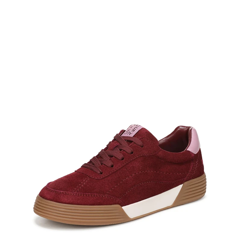 Naturalizer Women's Cami Lace Up Trainers, Wide Fit, Cranberry Red Suede, UK 5