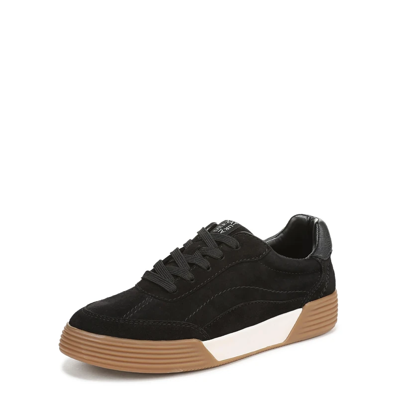 Naturalizer Women's Cami Lace Up Trainers, Wide Fit, Black Suede, UK 9