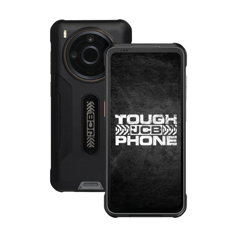 JCB Toughphone MAX M20 Rugged 5G Smartphone, Android 14, 64MP Triple Camera, 9,800mAh Battery, 512GB+8GB RAM, IP69K Waterproof, Night Vision, 6.6” FHD+120Hz Display, Military Standard, Dual SIM, NFC