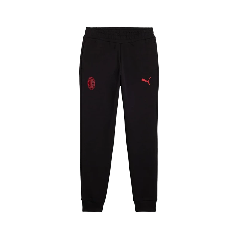 A.C. Milan - FtblESS Children's Trousers, Tracksuit with Puma Logo, Official Product, Child, Black, 14 Years