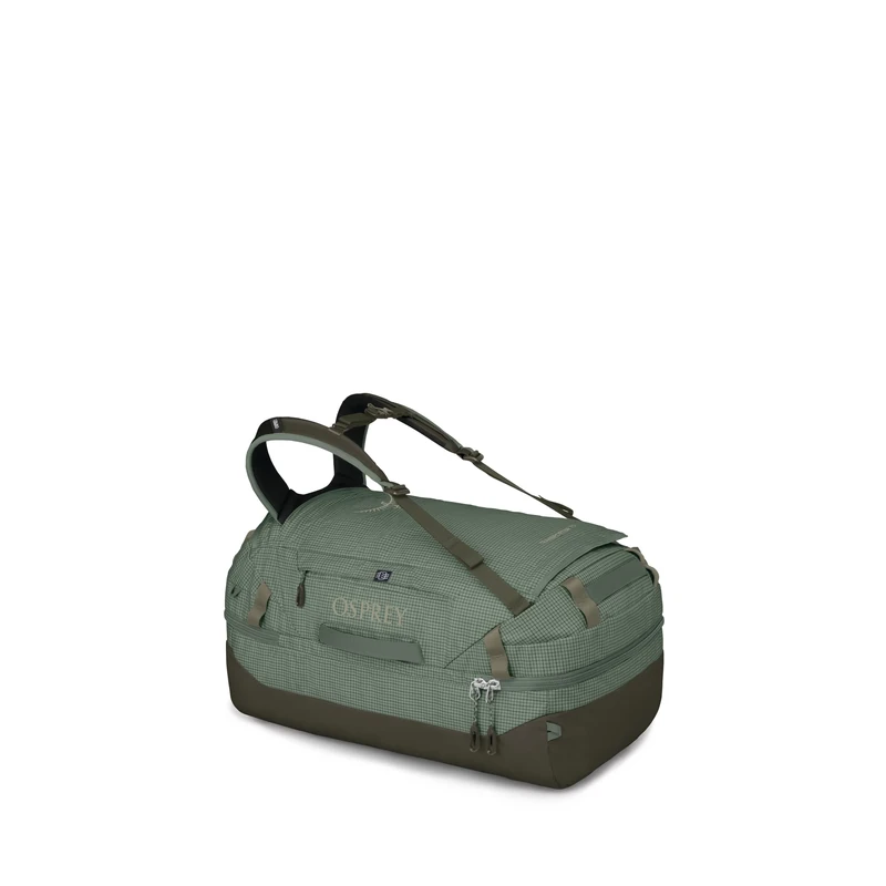 Osprey Transporter 70L Squffel - Durable, Square Split Travel Duffel Bag, Pine Leaf