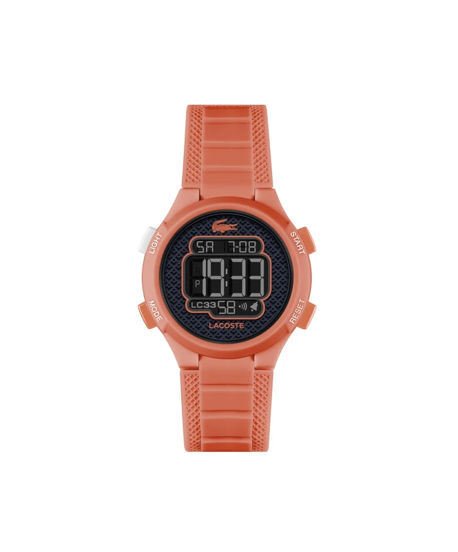 Lacoste Digital Watch for Kids LC33 Collection with Pink Silicone Bracelet - 2030065