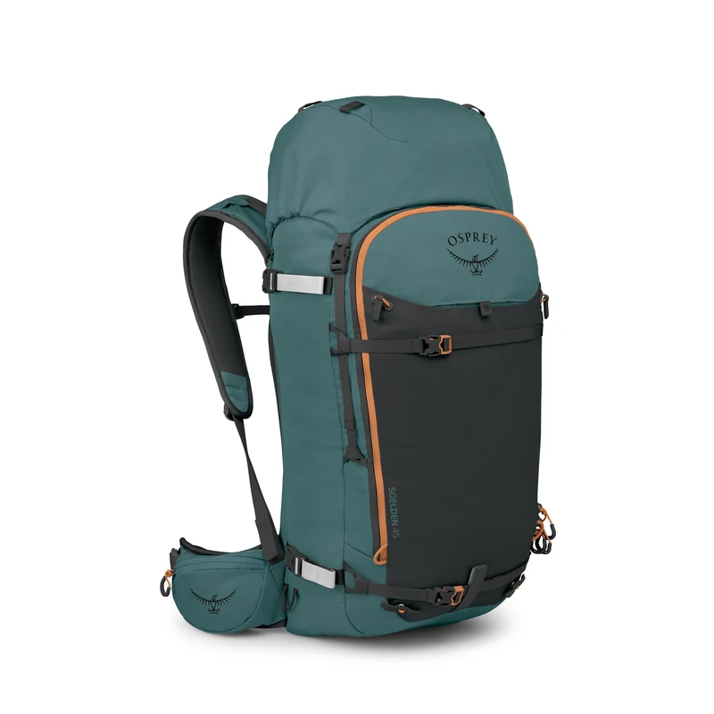 Osprey Soelden 45L Ski and Snowboard Backpack – High-Volume Backcountry Snow Pack for Men – Hut Trip Ready – Helmet Carry – Made with 100% Recycled Nylon, Cascade Blue - Image 1