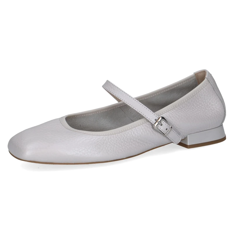 CAPRICE Women's Ballet Flats in Leather, Blue (LT.BLU.PER.DEE), 5 UK