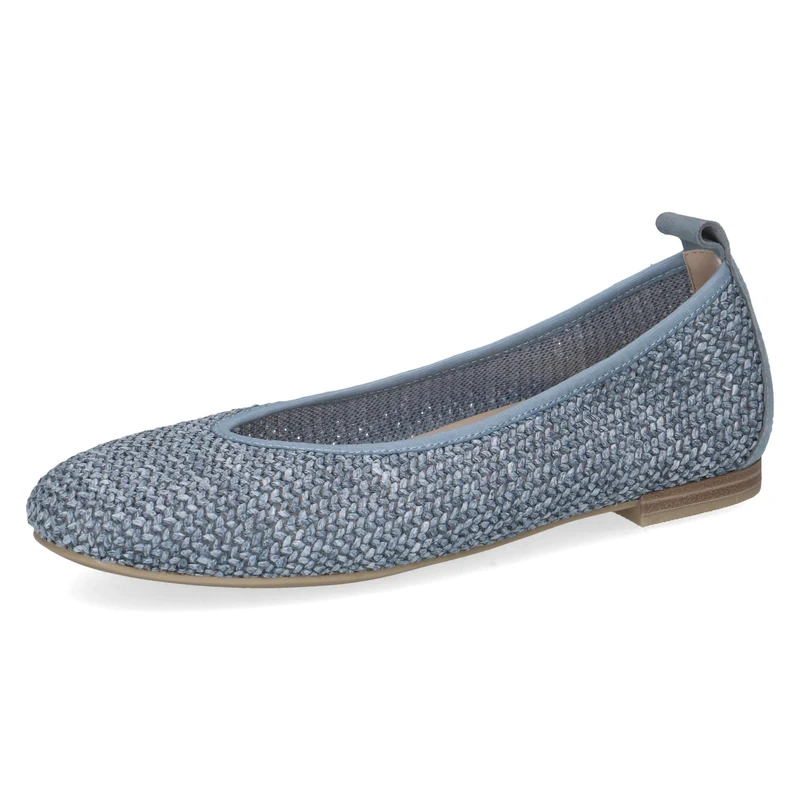 CAPRICE Women's Ballerinas with Heel, Blue (Blue Comb), 4 UK