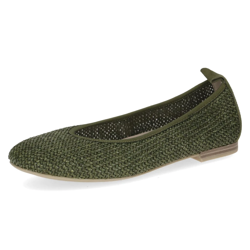 CAPRICE Women's Ballerinas with Heel, Khaki (Khaki Comb), 7.5 UK - Image 1