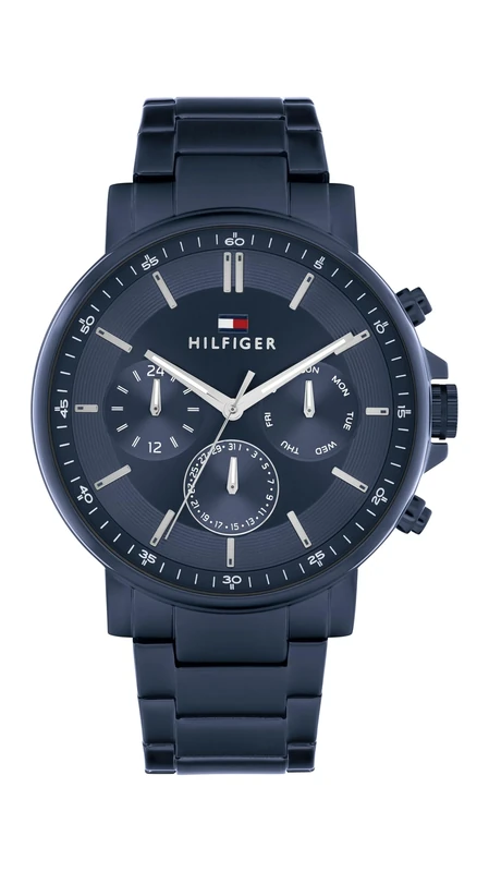 Tommy Hilfiger Analogue Multifunction Quartz Watch for Men with Blue Stainless Steel Bracelet - 1710705