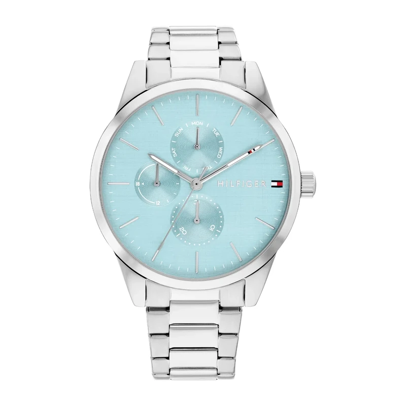 Tommy Hilfiger Analogue Multifunction Quartz Watch for Women with Silver Stainless Steel Bracelet - 1782767