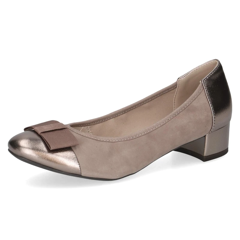 CAPRICE Women's Pumps with Heel, Brown (MUD Comb), 4.5 UK