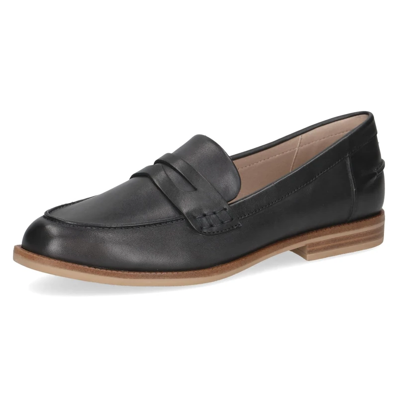 CAPRICE Women’s Leather Slip-ons, Blue (Ocean Nappa), 7 UK
