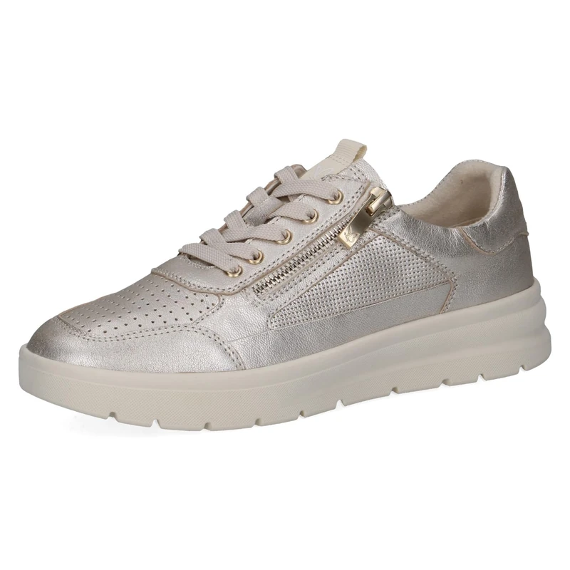 CAPRICE Women's Leather Oxford, Metallic (Platin Metal.), 6 UK