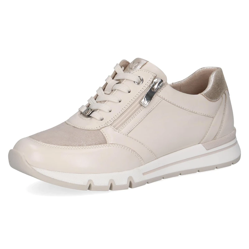 CAPRICE Women's Flat Sneakers, White (OFFWHITE Comb), 7.5 UK