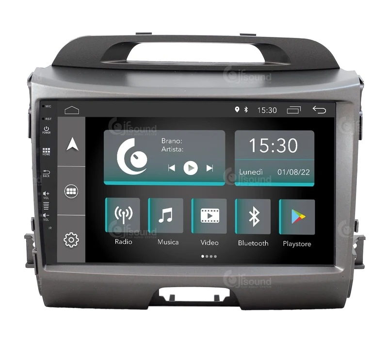JF-031KS-X7C-1 Android Car Radio Compatible with KIA SPORTAGE 3ª 2010-2016 | CarPlay and Android Auto | GPS | DAB+ | 9 Inch HD | Made in Italy