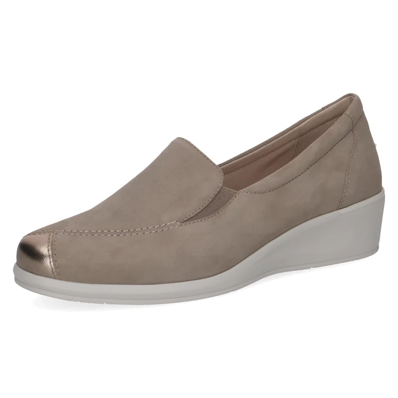CAPRICE Women’s Leather Slip-ons, Brown (MUD Comb), 5 UK