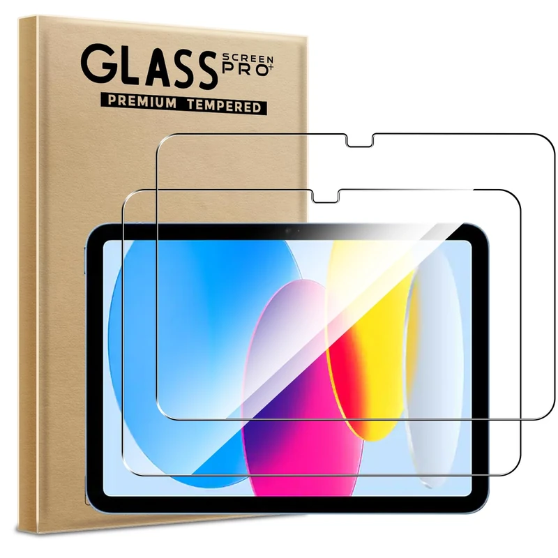 WFTE [2-Pack Screen Protector for iPad A16 11th/10th Generation 11"/10.9"(2025/2022),Anti-Scratch,High Transparency,Anti-fingerprint,Bubble-Free,Dust-Free Premium Tempered Glass for iPad 11/10