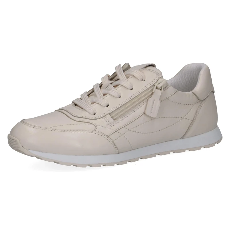 CAPRICE Women's Leather Sneakers, Yellow (Vanilla SOFTN.), 5 UK