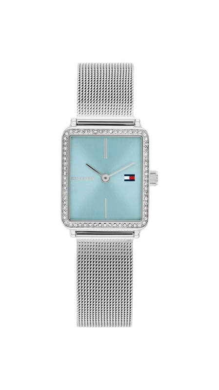 Tommy Hilfiger Two Hand Quartz Movement Watch for Women with Silver Stainless Steel Mesh Bracelet - 1782789