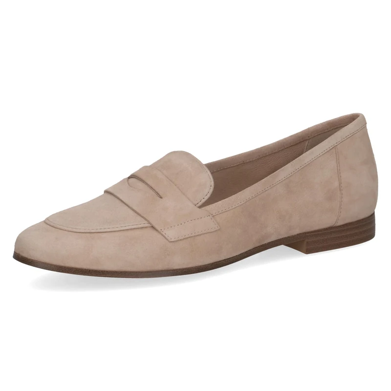 CAPRICE Women’s Leather Slip-ons, Beige (Beige Suede), 3.5 UK