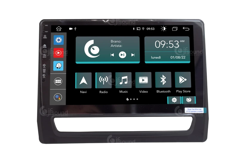 Android Car Radio JF-139KP-X9C-1 Compatible with KIA PICANTO JA from 2017 | CarPlay and Android Auto | GPS | DAB+ | 9 Inch HD | Made in Italy
