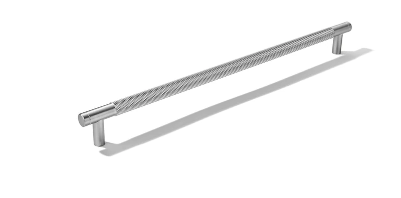 khtumeware 5 Pack 12 Inch(305mm) Drawer Appliance Handles Knurled Brushed Satin Nickel Cabinet Pulls Drawer Pulls Kitchen Hardware Kitchen Handles for Cabinets Cupboard Handles