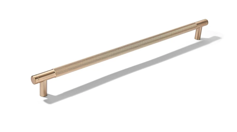 khtumeware 5 Pack 12 Inch(305mm) Drawer Appliance Handles Knurled Champagne Bronze Cabinet Pulls Drawer Pulls Kitchen Hardware Kitchen Handles for Cabinets Cupboard Handles