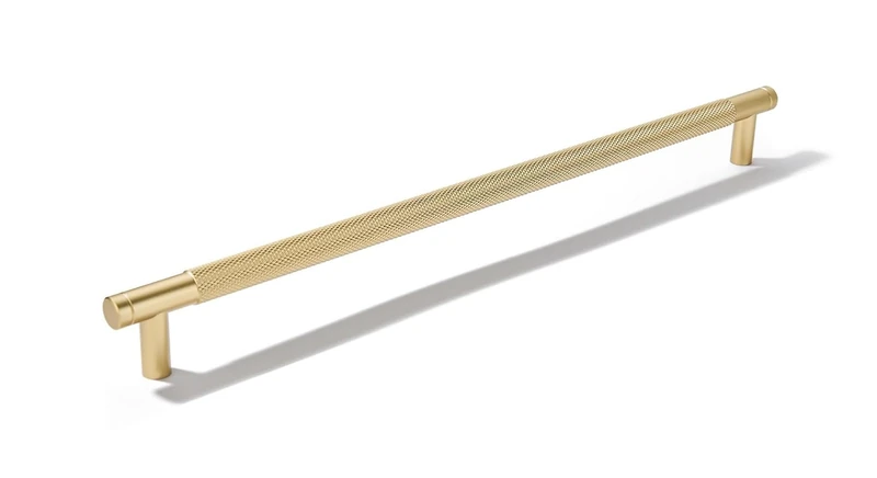 khtumeware 5 Pack 12 Inch(305mm) Drawer Appliance Handles Knurled Gold Cabinet Pulls Drawer Pulls Kitchen Hardware Kitchen Handles for Cabinets Cupboard Handles