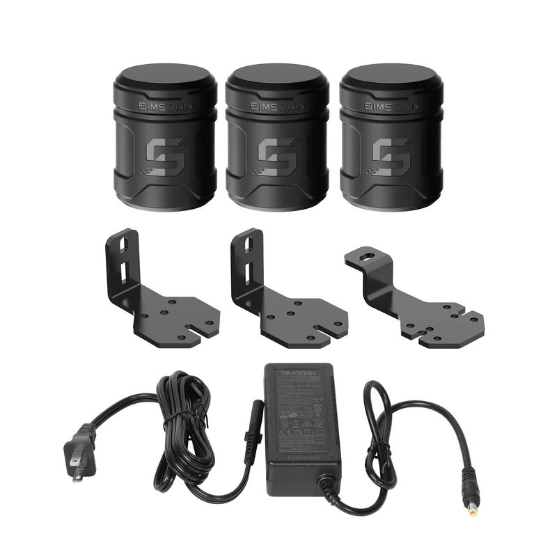 SIMSONN Pro X Ultra Racing Simulator Hydraulic Pedals Sim Racing Pedals - with Haptic Reactor (Optional) (VAM 3 PCS PER SET)