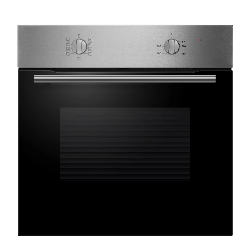 Cookology Built-in Electric Fan Oven in Stainless Steel - 60 Litre Capacity – Single Oven with Grill - Mechanical Controls - A Energy Rating – BOFA65SS