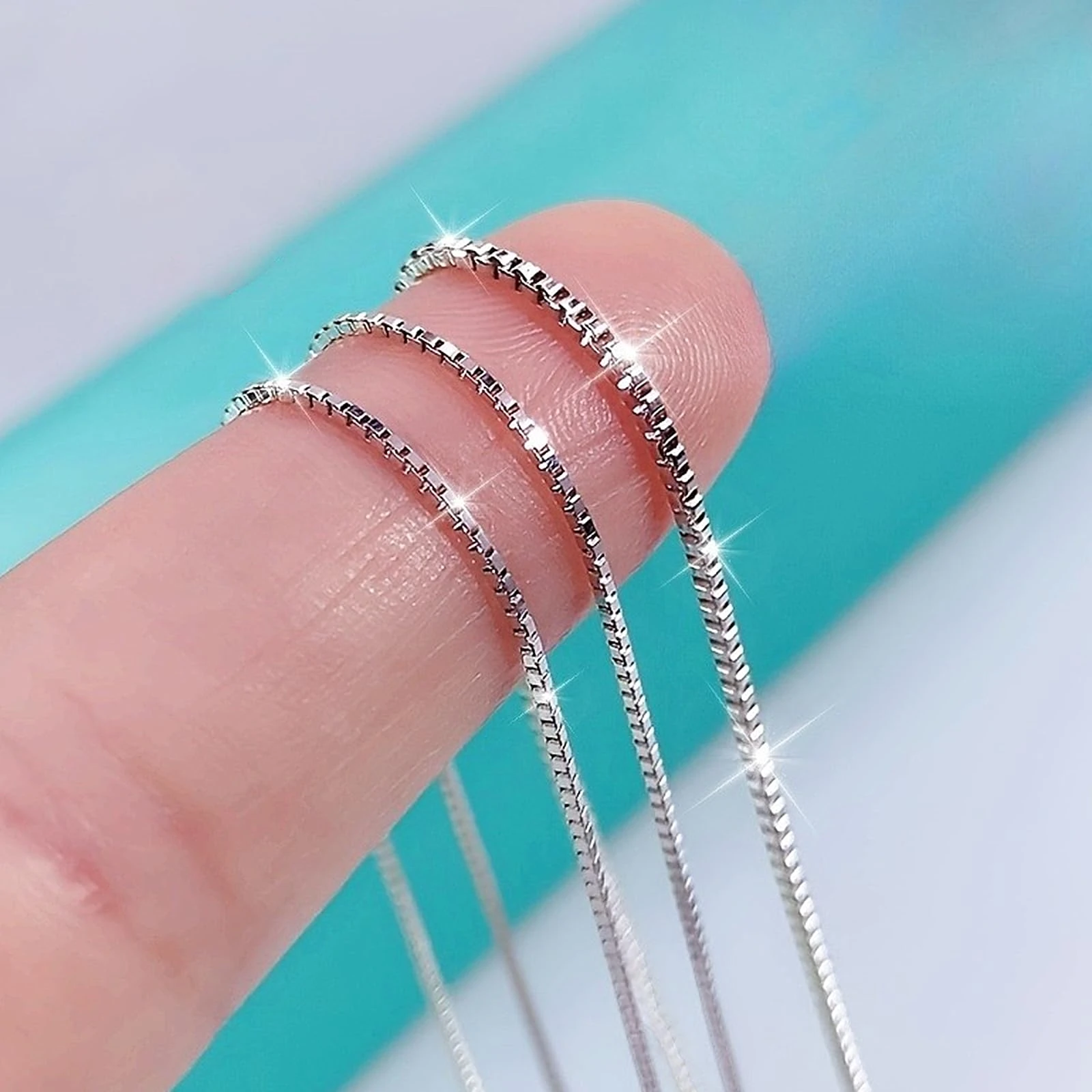 A Simple Necklaces for Women Sterling Silver,Exquisite Durable,16/18/20/22/24/26 Inches, 24 inches, Sterling Silver, No Gemstone