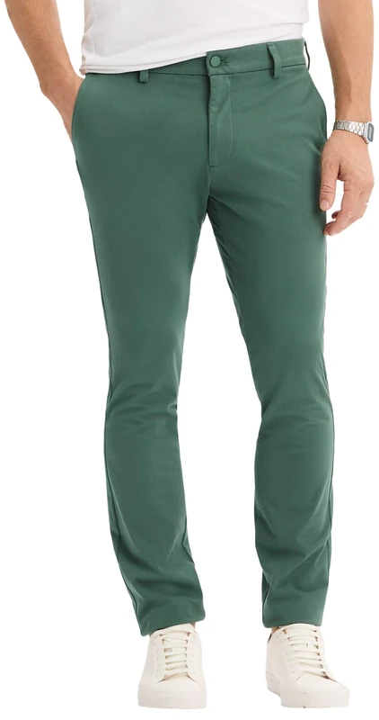Dockers Men's GO ACTIVEFLEX Chino, Duck Green, 34 32