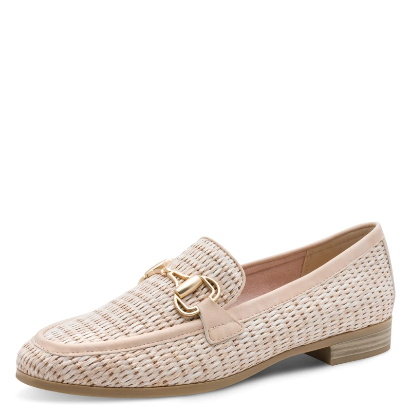 MARCO TOZZI women's loafers soft Feel Me footbed soft lining stylish, pink (POWDER), 5.5 UK