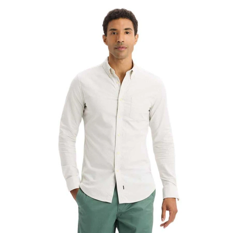 Dockers Men's Stretch Oxford Shirt, Playoff Tea, S - Image 1