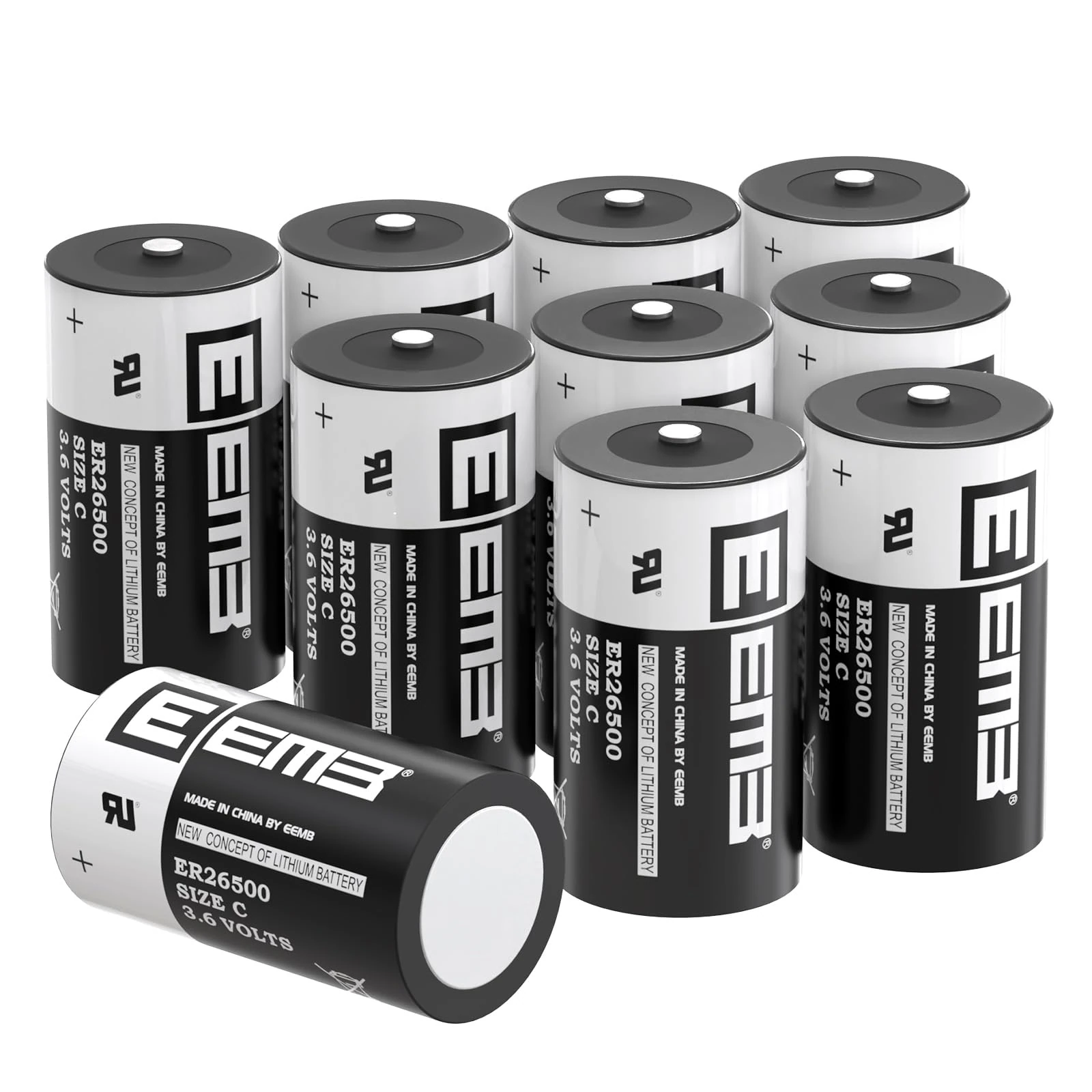 EEMB ER26500 C Size 3.6V Lithium Battery High Capacity Li-SOCL₂ Non-Rechargeable batteries(10)