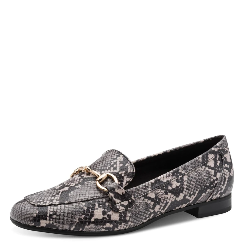 MARCO TOZZI women's loafers soft Feel Me footbed soft lining Vegan Vegan, beige (CREAM/STR.), 7.5 UK