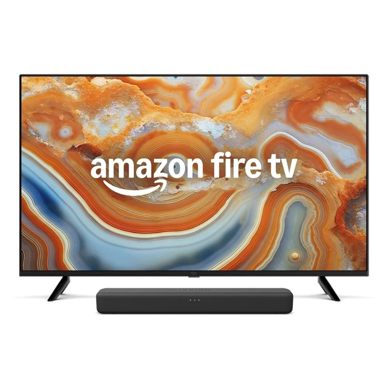 All-new Amazon Fire TV 43" 4-Series 4K UHD smart TV, stream live TV, 2024 release and Amazon Soundbar