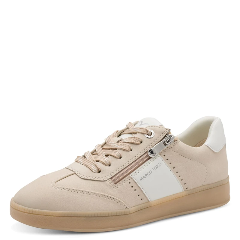 MARCO TOZZI Women's Sneaker Soft Feel Me Removable Footbed Soft Lining Modern, Beige (Dune), 4 UK
