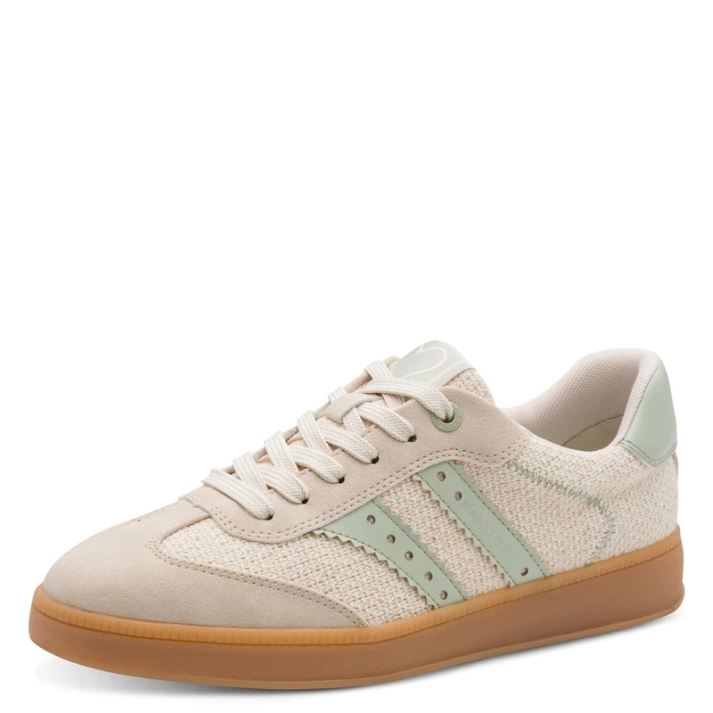 MARCO TOZZI Women's Sneaker Soft Feel Me Removable Footbed Soft Lining Modern, Green (Mint Comb), 7.5 UK