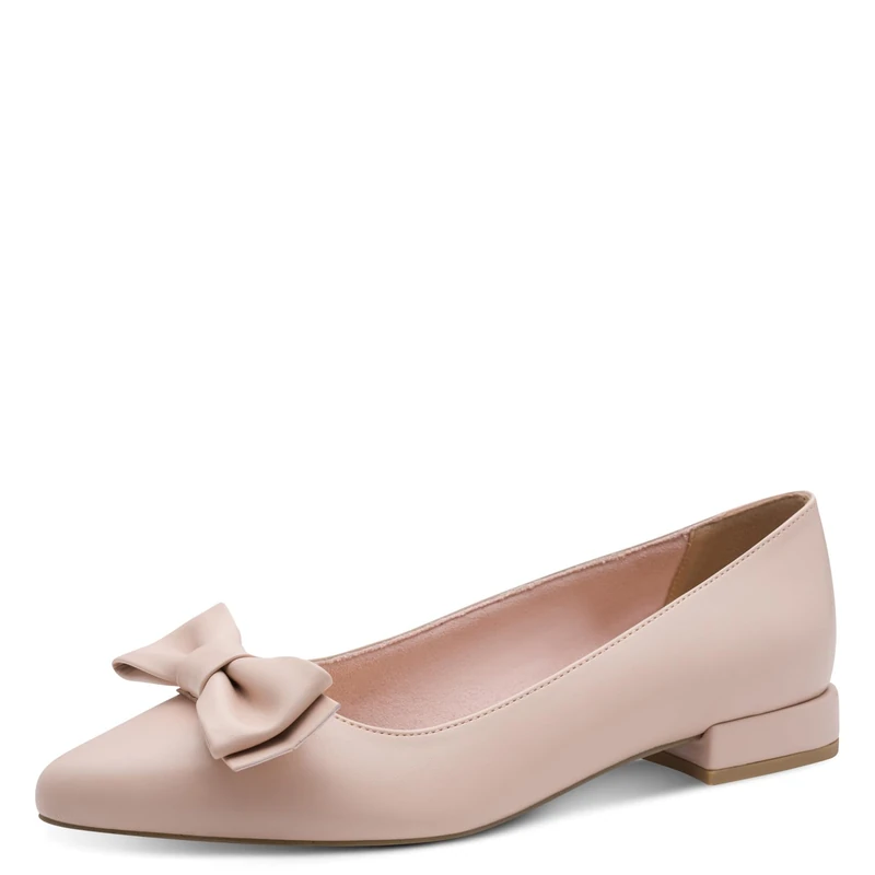MARCO TOZZI Women Ballet flats soft Feel Me footbed soft lining Vegan Pointed, pink (ROSE), 4 UK