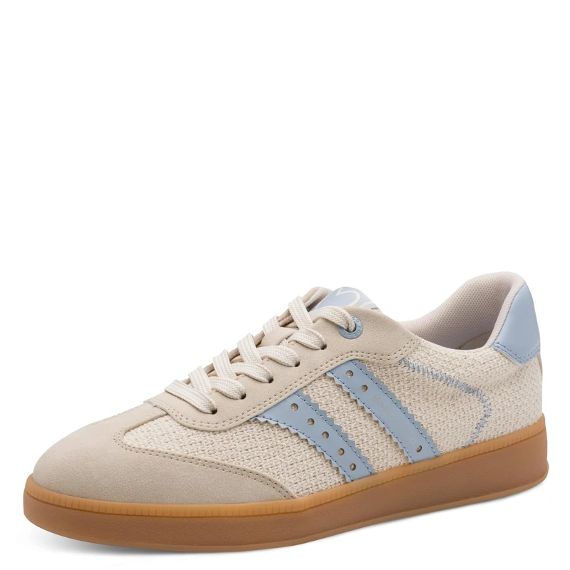 MARCO TOZZI Women's Sneaker Soft Feel Me Removable Footbed Soft Lining Modern, Blue (LT.Blue Comb), 4.5 UK