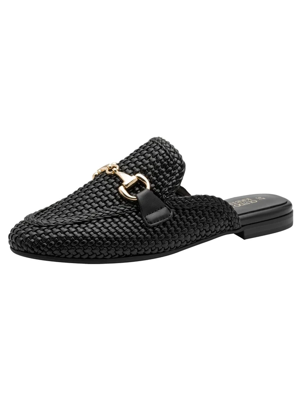 MARCO TOZZI Women House Shoe Clog Stylish, black (BLACK), 4.5 UK