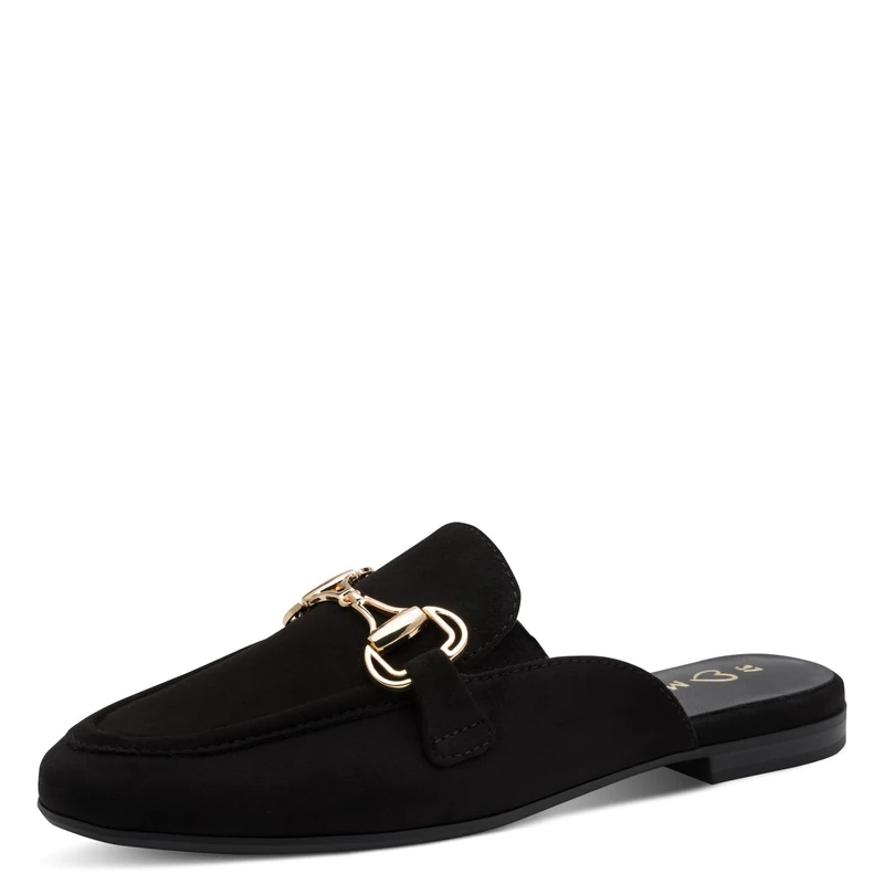 MARCO TOZZI Women Slipper soft Feel Me footbed soft lining Stylish, black (BLACK), 4 UK