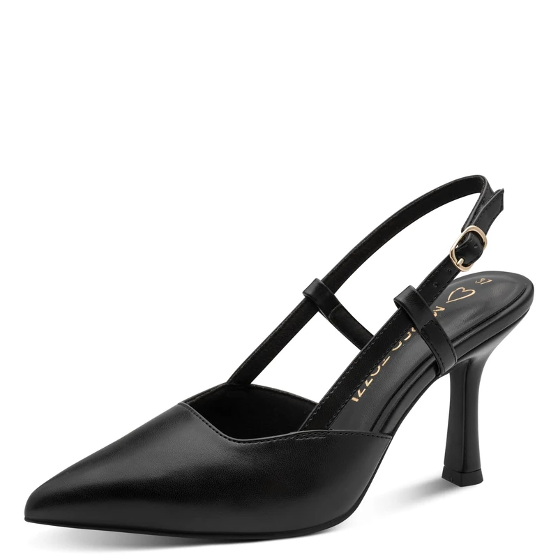 MARCO TOZZI Women Pumps Soft Feel Me Footbed Soft Lining Stylish, Black (Black), 7 UK - Image 1