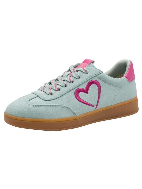 MARCO TOZZI Women's Sneaker Soft Feel Me Removable Footbed Soft Lining Stylish, Turquoise (Turquoise), 6 UK