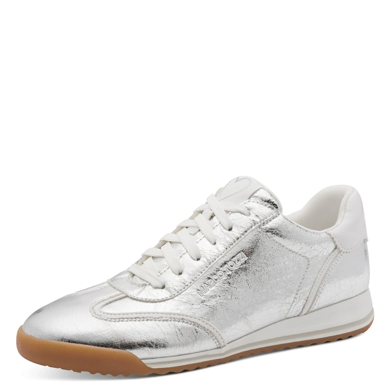 Marco Tozzi Women's Sneaker - Silver Metallic, Size 8.5 UK