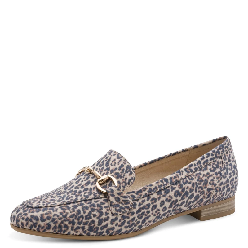 MARCO TOZZI women's loafers soft Feel Me footbed soft lining Vegan Vegan, beige (LEO DUNE), 5.5 UK