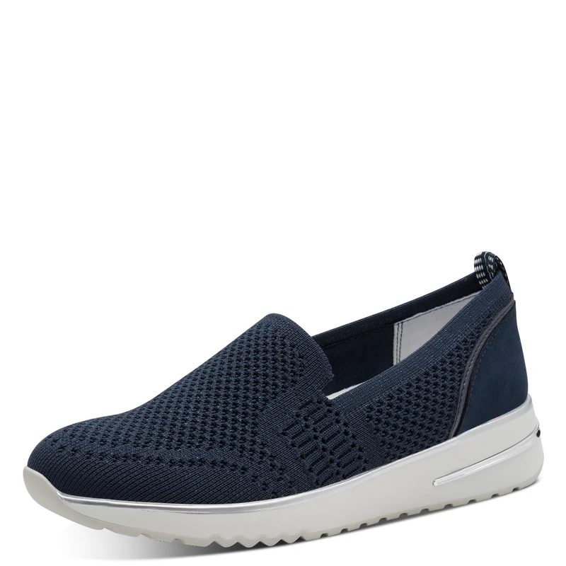 MARCO TOZZI Women's Sneaker soft Feel Me Removable Footbed soft lining Modern, blue (NAVY), 4.5 UK